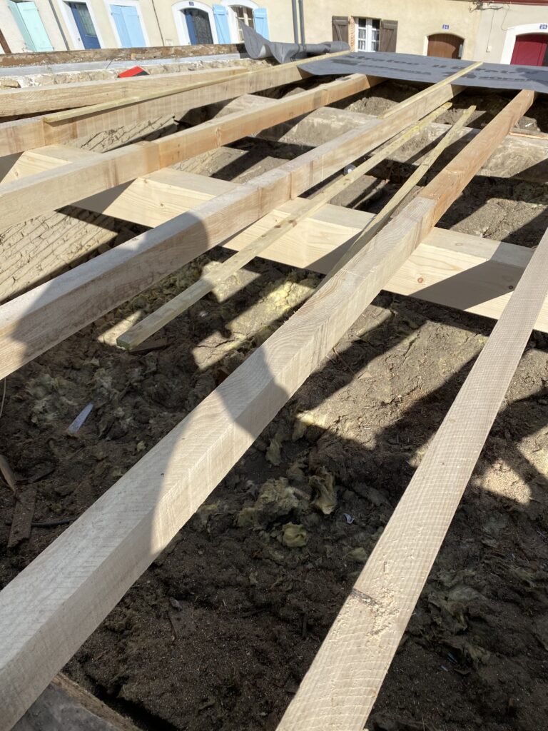 Photo de charpente après